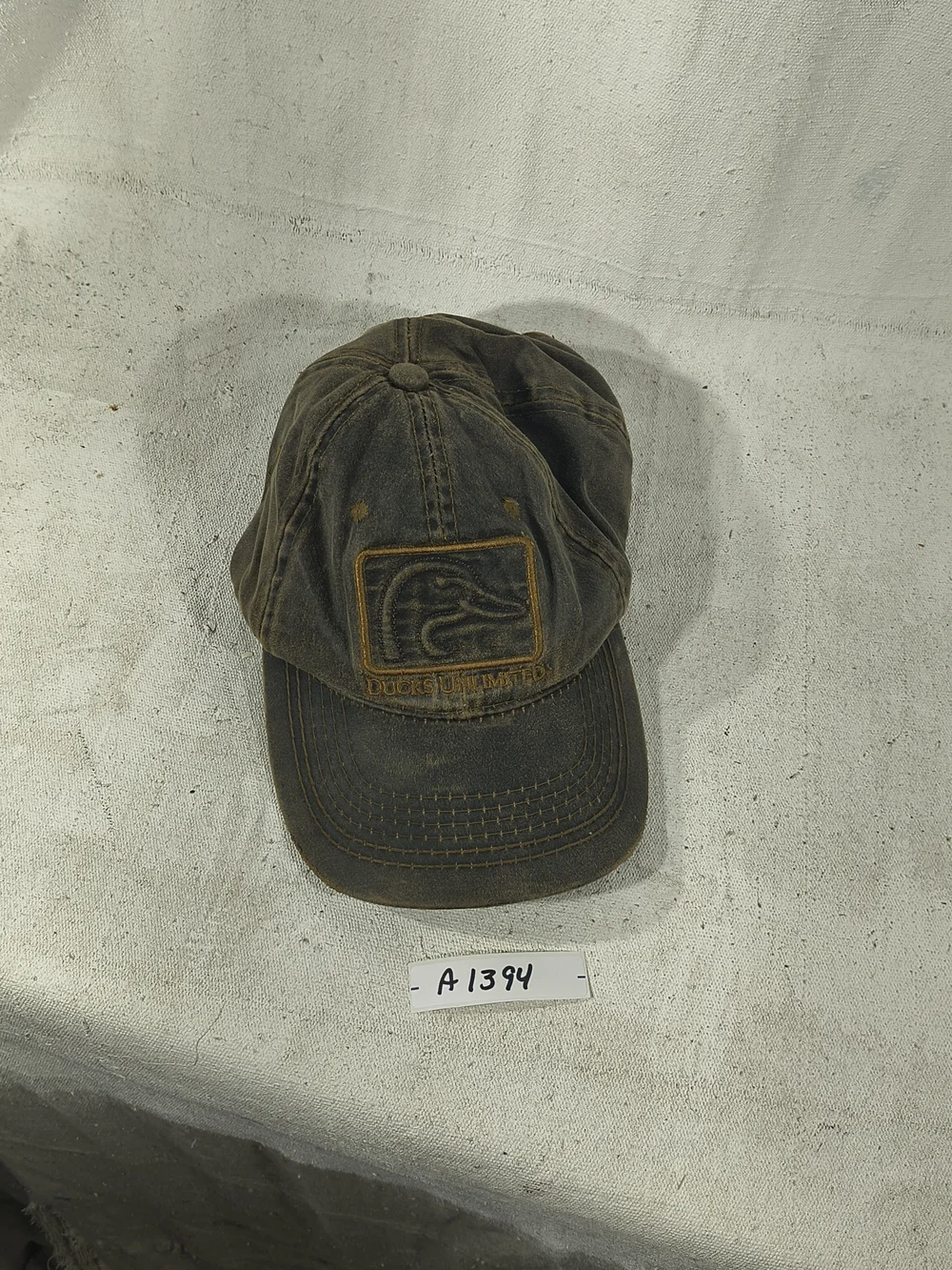 Ducks Unlimited Distressed Brown Cotton Baseball Cap